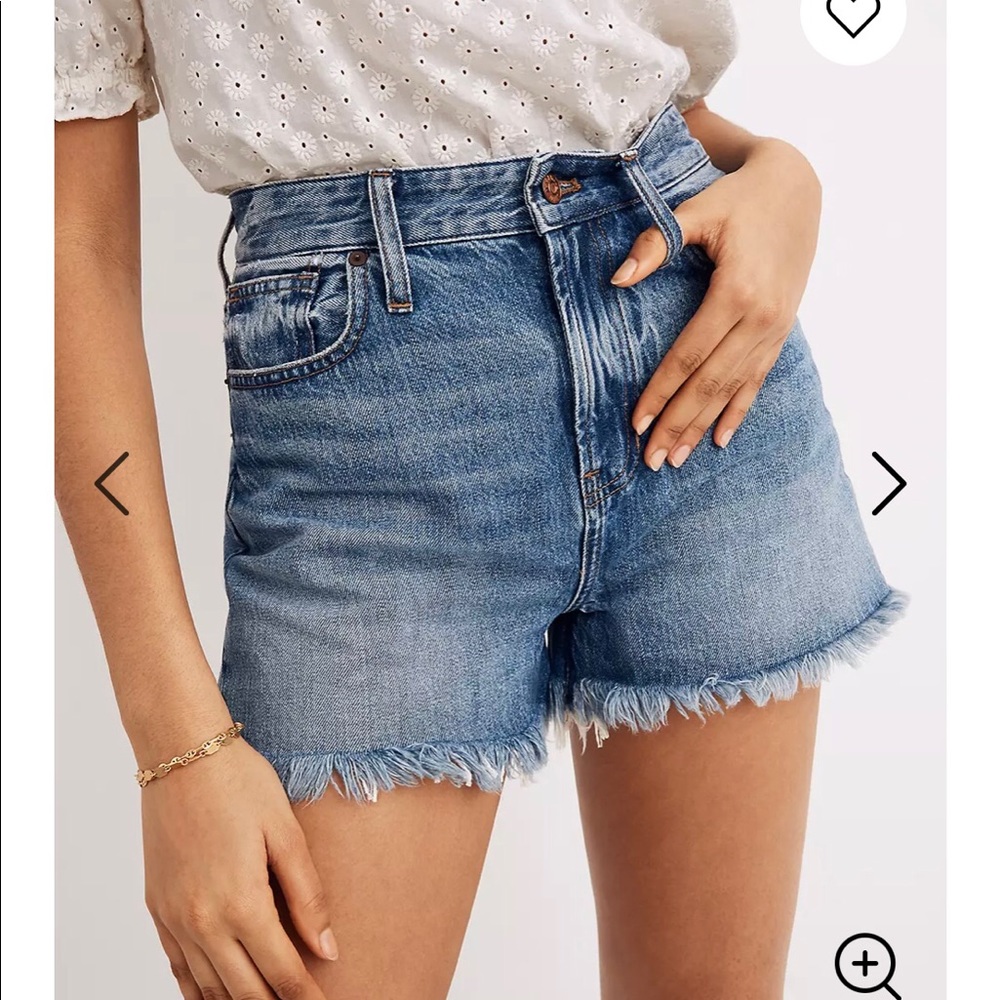 Madewell high-waisted, Curvy Perfect Shorts, 26